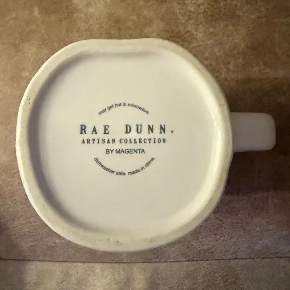 Rae Dunn Hey Girl Mug Magenta Artisan Collection White  Coffee Cup Tea Cup - Picture 3 of 5